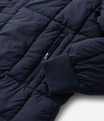 Campera Puffer Doble Faz con Capucha y Cuello Alto 17