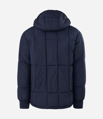 Campera Puffer Doble Faz con Capucha y Cuello Alto 21