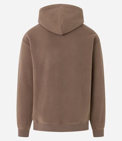 Buzo Cerrado en Fleece con Capucha y Bolsillo Canguro 9