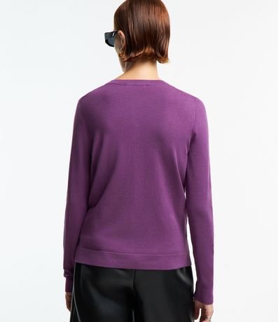 Cardigan Básico en Punto con Abotonado Delantero 4