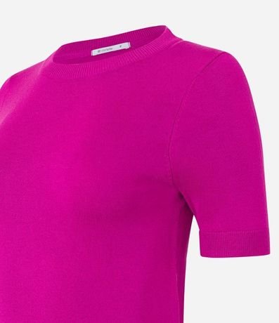 Blusa Básica en Punto con Manga Corta 6