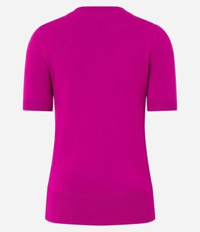 Blusa Básica en Punto con Manga Corta 7
