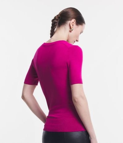 Blusa Básica en Punto con Manga Corta 4