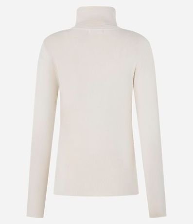 Suéter en Punto con Cuello Alto Estructurado 3