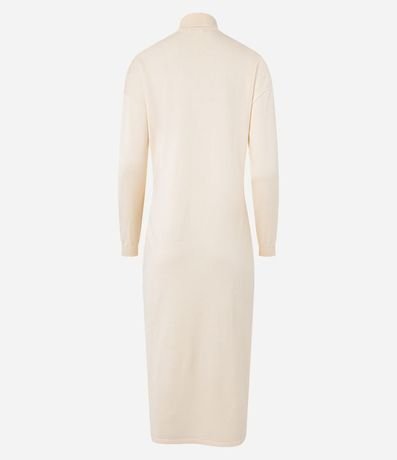 Vestido Midi de Punto con Cuello Alto 7