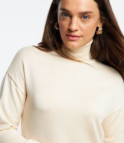 Vestido Midi de Punto con Cuello Alto 3