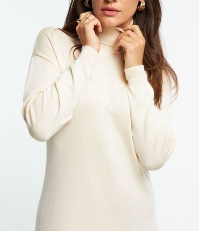 Vestido Midi de Punto con Cuello Alto 5