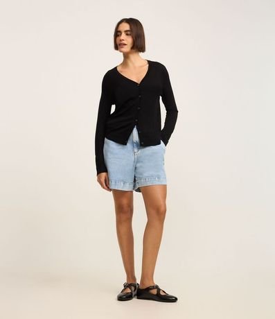 Cardigan en Viscosa con Cierre en Botones 2