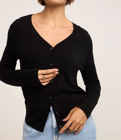 Cardigan en Viscosa con Cierre en Botones 3