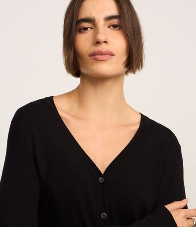 Cardigan en Viscosa con Cierre en Botones 4