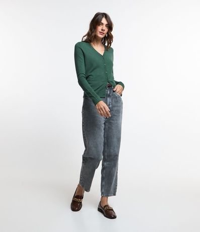 Cardigan en Viscosa con Cierre en Botones 3