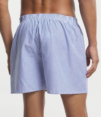 Calzoncillo Boxer de Tela en Tricolina con Estampado de Rayas 3