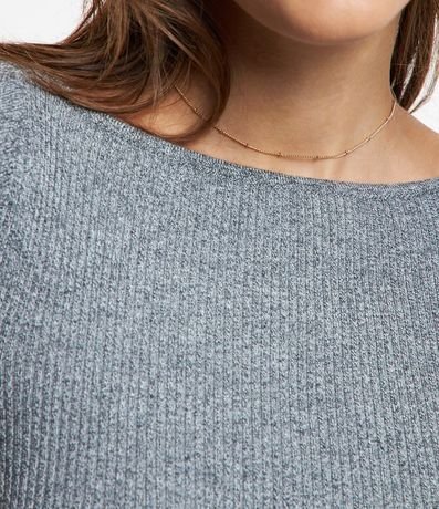 Vestido Midi de Punto Ajustado y con Cuello Barco 4