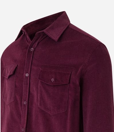 Camisa en Terciopelo con Bolsillos Delanteros 9