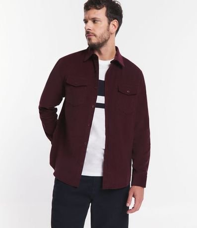 Camisa en Terciopelo con Bolsillos Delanteros 5