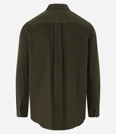 Camisa en Terciopelo con Bolsillos Delanteros 7