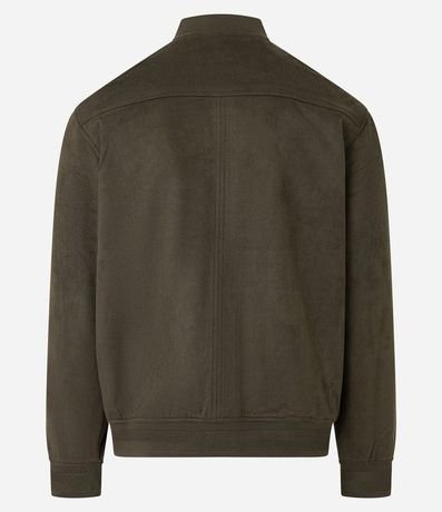 Chaqueta Bomber Lisa con Bolsillo 8