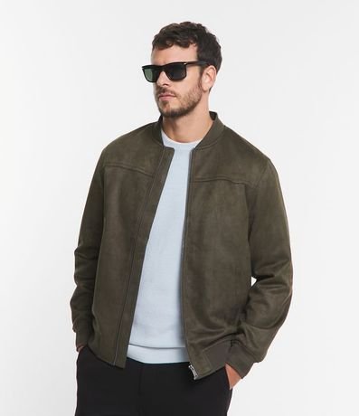 Chaqueta Bomber Lisa con Bolsillo