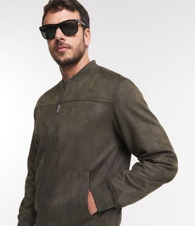 Chaqueta Bomber Lisa con Bolsillo 3