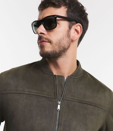 Chaqueta Bomber Lisa con Bolsillo 4