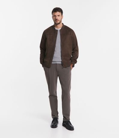 Chaqueta Bomber Lisa con Bolsillo 3