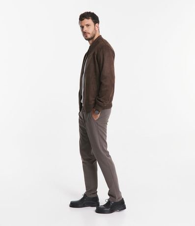 Chaqueta Bomber Lisa con Bolsillo 4