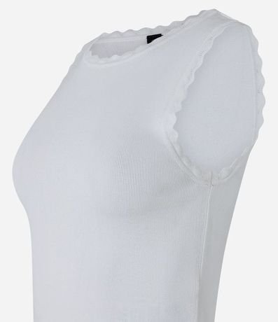 Blusa Musculosa de Punto com Detalle en las Sisas 6
