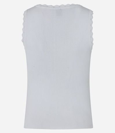 Blusa Musculosa de Punto com Detalle en las Sisas 7