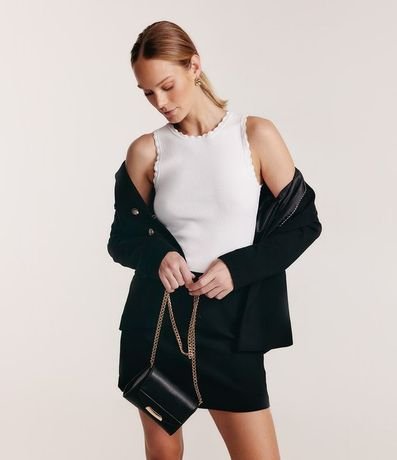 Blusa Musculosa de Punto com Detalle en las Sisas 2