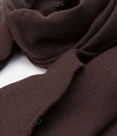 Bufanda en Punto Sarjado con Franjas en lo Dobladillo 4