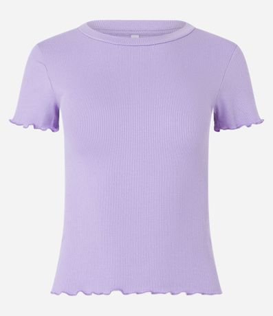 Blusa Básica en Ribana con Volados en la Barra 1