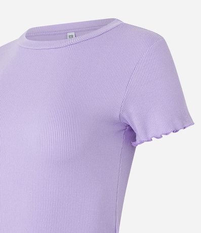 Blusa Básica en Ribana con Volados en la Barra 2