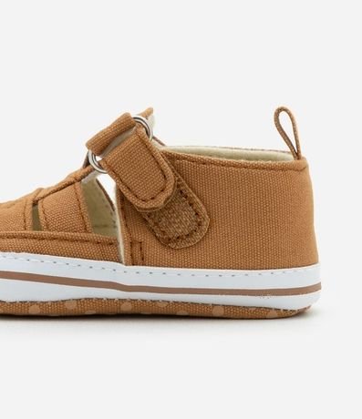 Sandalia Infantil Têxtil con Tiras y Velcro - Talle 0 a 18 meses 3