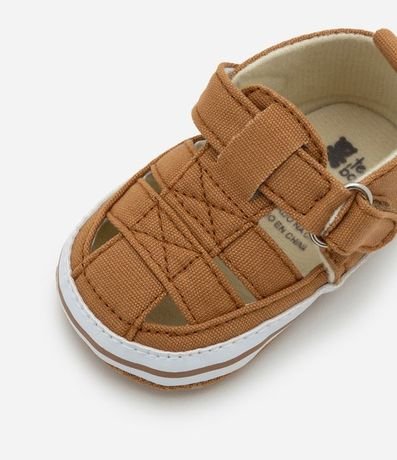 Sandalia Infantil Têxtil con Tiras y Velcro - Talle 0 a 18 meses 4