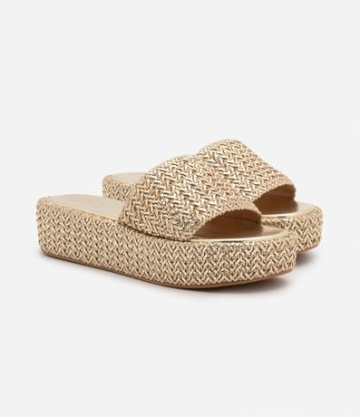 Sandalia Flatform con Superficie Trenzada 5