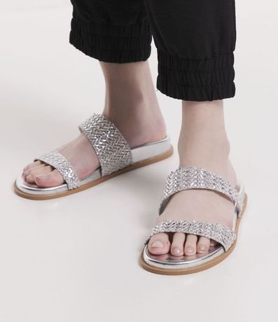 Sandalia Plana con Tiras Assimétricas 2