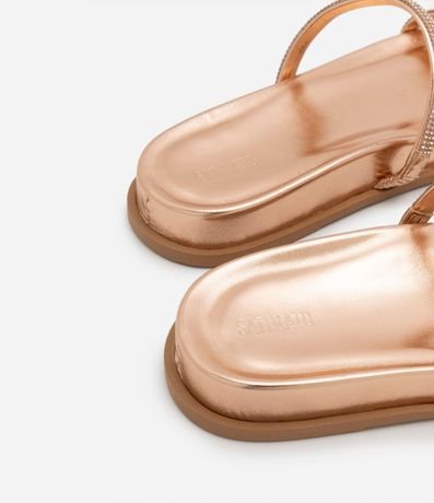 Sandalia Plana con Tiras de Strass 3