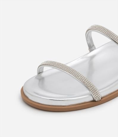 Sandalia Plana con Tiras de Strass 3