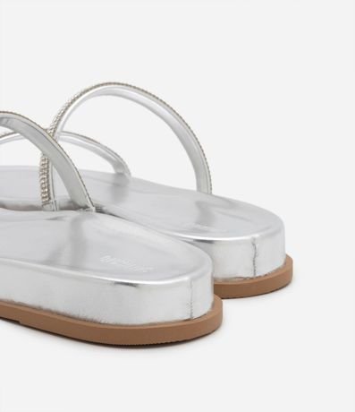 Sandalia Plana con Tiras de Strass 4