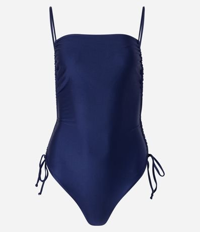 Malla en Poliamida con Fruncidos en el lateral y Escote Cuadrado 4