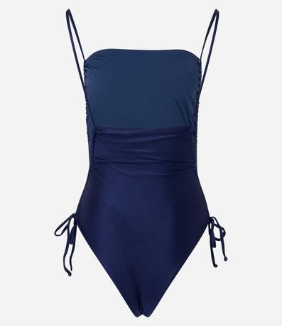 Malla en Poliamida con Fruncidos en el lateral y Escote Cuadrado 5