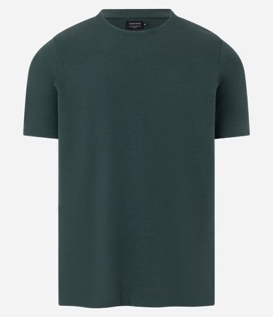 Remera Slim en Algodón con Textura Acanalada 7