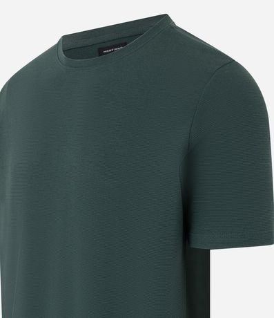 Remera Slim en Algodón con Textura Acanalada 8