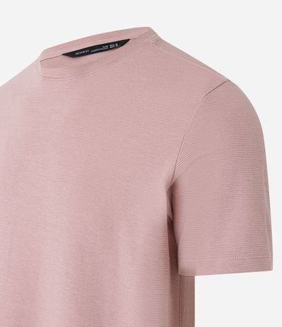 Remera Slim en Algodón con Textura Acanalada 8