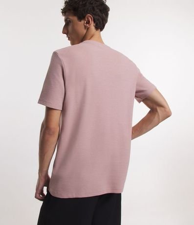 Remera Slim en Algodón con Textura Acanalada 3