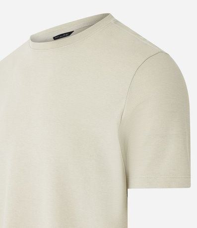 Remera Slim en Algodón con Textura Acanalada 8