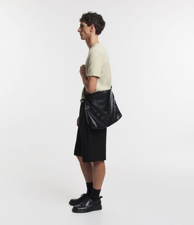 Remera Slim en Algodón con Textura Acanalada 4