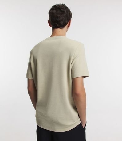 Remera Slim en Algodón con Textura Acanalada 6