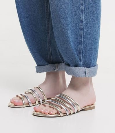 Sandalia Plana Multi Tiras 7
