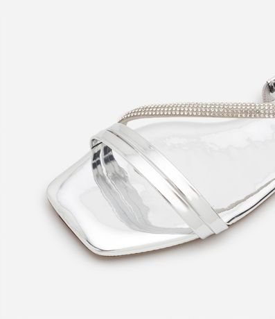 Sandalia Plana con Detalles de Strass 4